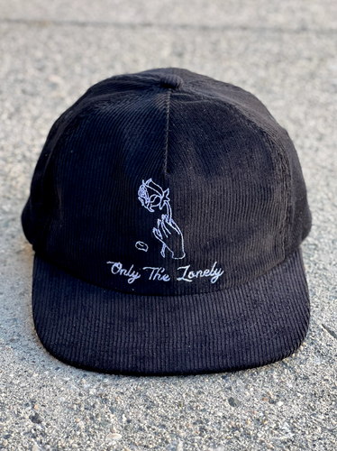 Only The Lonely - Black Corduroy Hat