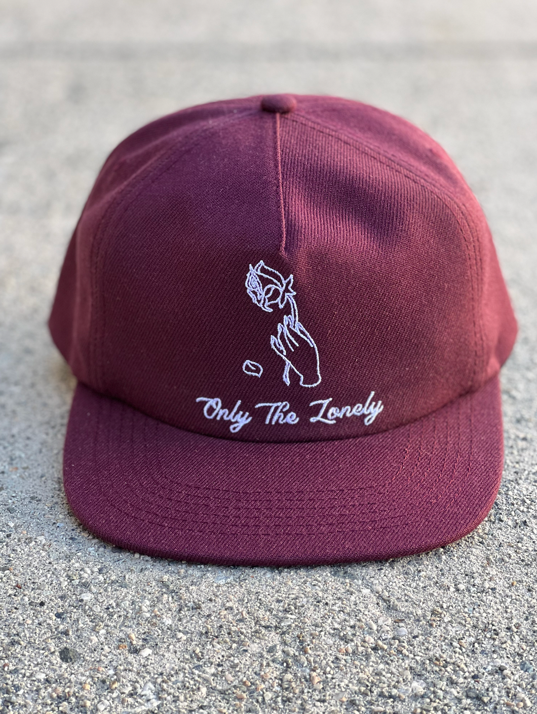 Only The Lonely - Maroon Wool Hat